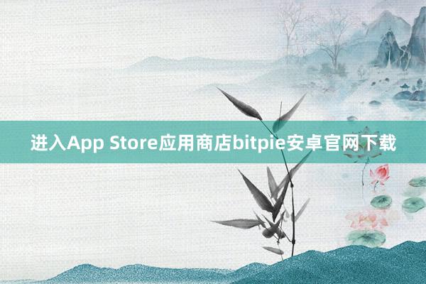 进入App Store应用商店bitpie安卓官网下载