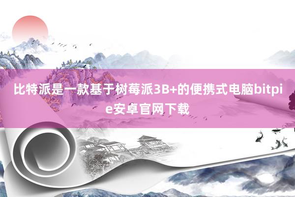 比特派是一款基于树莓派3B+的便携式电脑bitpie安卓官网下载