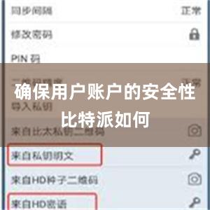 确保用户账户的安全性比特派如何