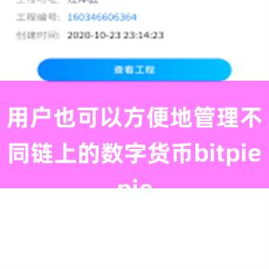 用户也可以方便地管理不同链上的数字货币bitpie