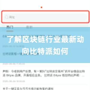 了解区块链行业最新动向比特派如何