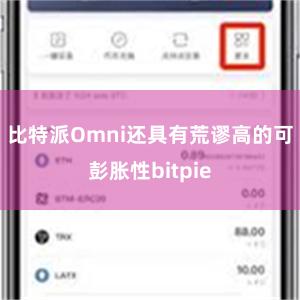 比特派Omni还具有荒谬高的可彭胀性bitpie